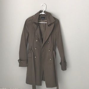 Navy Green Trench Coat